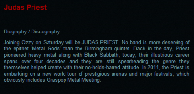 Ozzy Osbourne en Judas Priest naar Graspop