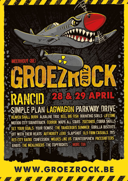 Groezrock 2012 line-up affiche
