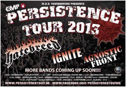 Persistence Tour 2013: First names